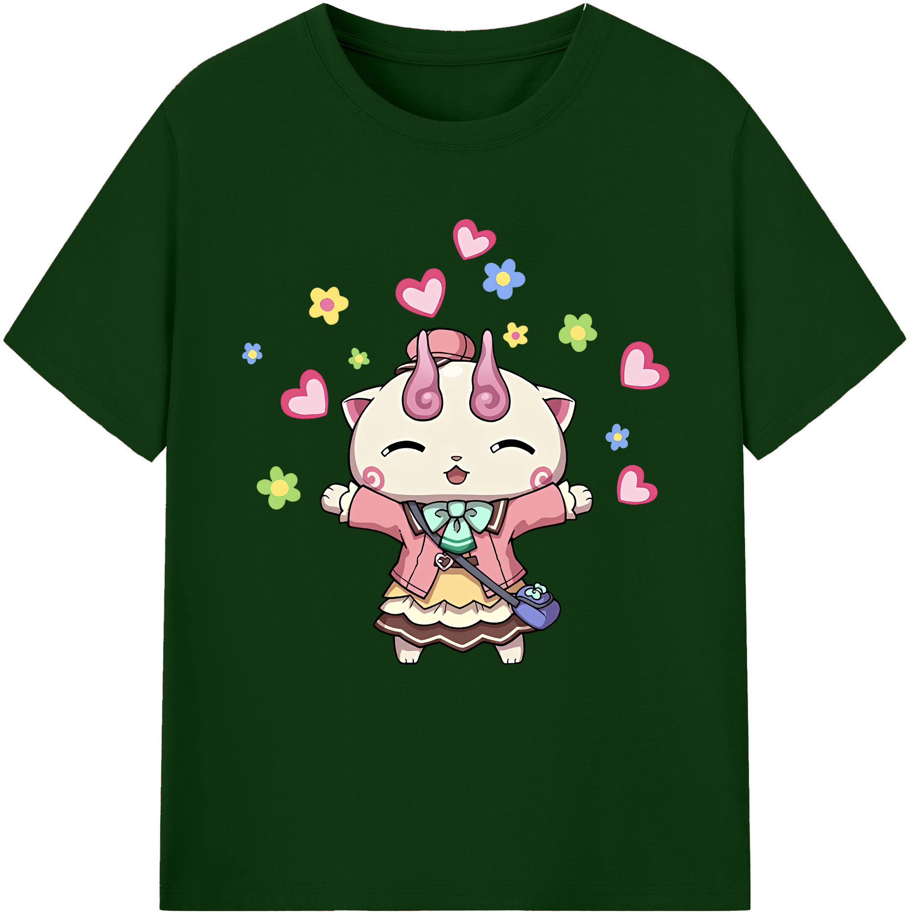 （画像用） 妖怪ウォッチ Yo-kai Watch 綿100％半袖Tシャツ（フロントプリント）